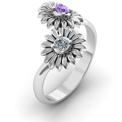 Sun Flowers Ring - Handmade By AOL Special