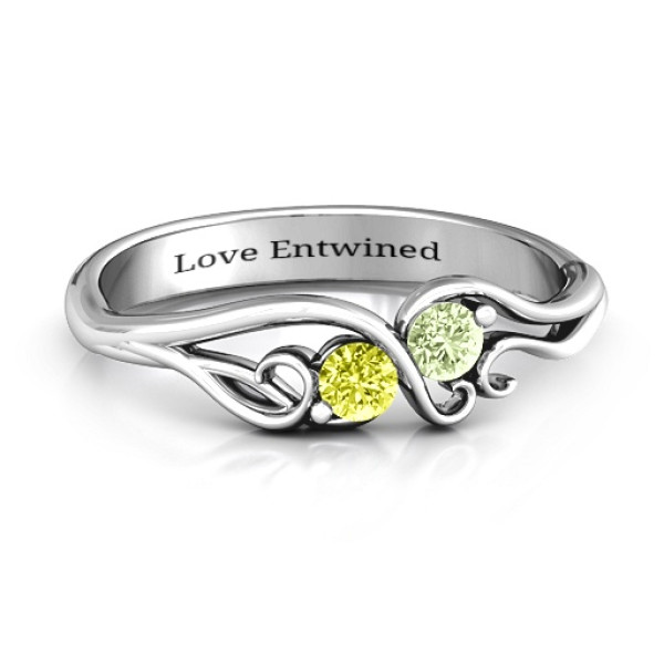 Swirl of Style Birthstone Ring - Handmade By AOL Special
