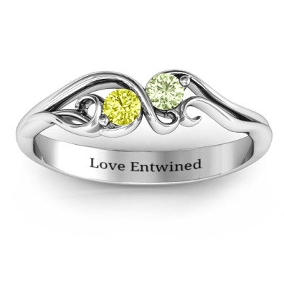 Swirl of Style Birthstone Ring - Handmade By AOL Special