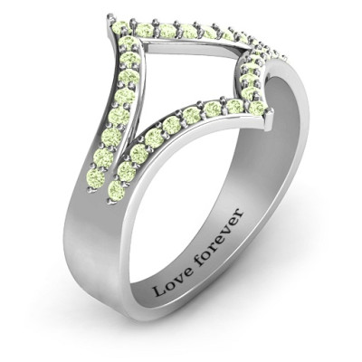 Symmetrical Sparkle Ring - Handmade By AOL Special