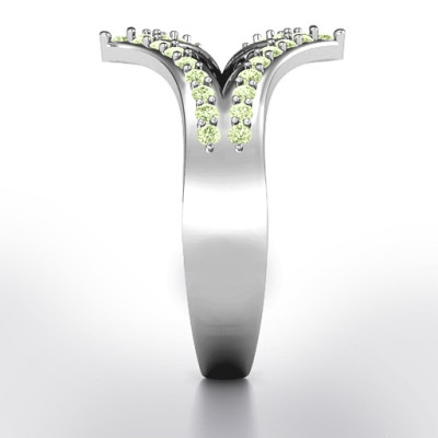 Symmetrical Sparkle Ring - Handmade By AOL Special