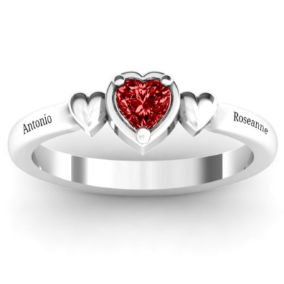 Triple Heart Ring - Handmade By AOL Special