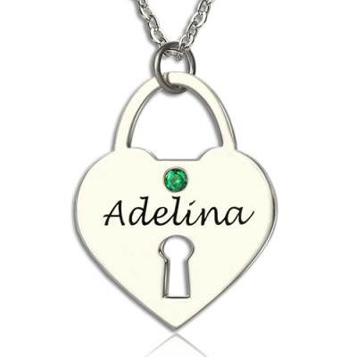 Personalized Heart Keepsake Pendant with Name Sterling Silver - Handmade By AOL Special