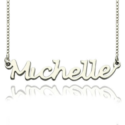 Handwriting Name Necklace Sterling Silver - Handmade By AOL Special