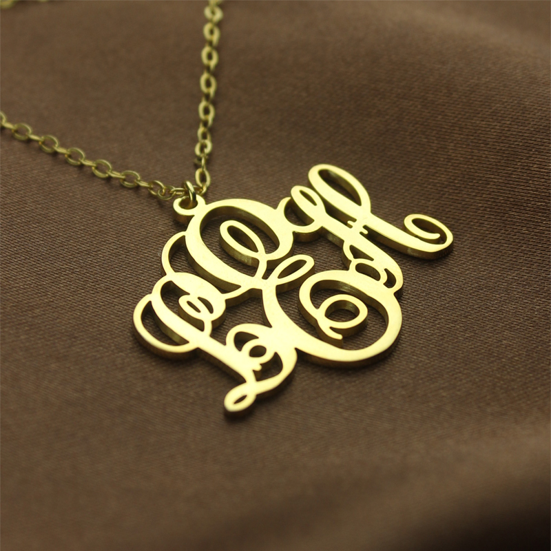 Custom Handmade Personalized Monogram Necklace