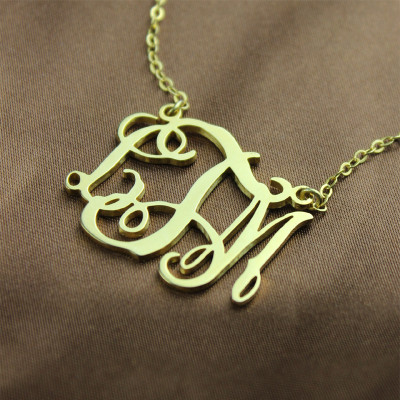 Cut Out Taylor Swift Monogram Necklace 18ct Gold Plated - Handmade By AOL Special