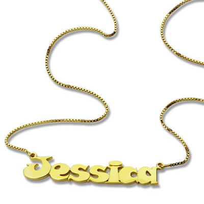 Gold Over Children's Name Necklace - Handmade By AOL Special