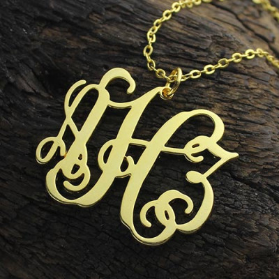 Taylor Swift Monogram Necklace 18ct Gold Plated - Handmade By AOL Special