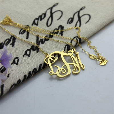 Cut Out Taylor Swift Monogram Necklace 18ct Gold Plated - Handmade By AOL Special
