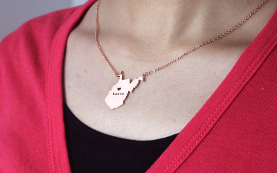 Your West Virginia Heart Necklace, Crafted with Love at AOL Special