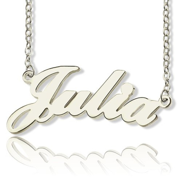 Personalized Classic Name Necklace in Silver - Handmade By AOL Special