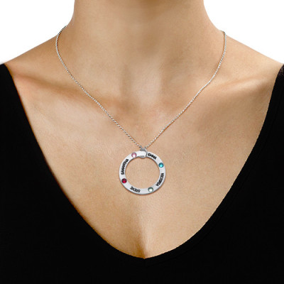 Swarovski Infinity Necklace with Engraving - Handmade By AOL Special