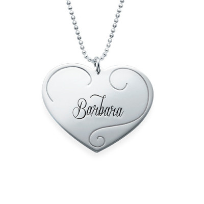 Engraved Heart Pendants - Mother Daughter Jewelry - Handmade By AOL Special