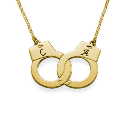 Handcuff Necklace in 18ct Gold Plating - Handmade By AOL Special