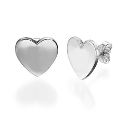 Heart Initial Earrings - Handmade By AOL Special