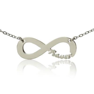 Sterling Silver Infinity Name Necklace - Handmade By AOL Special