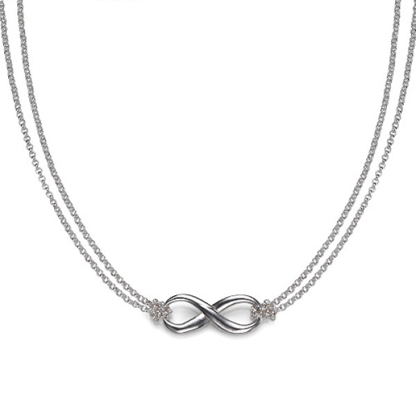 Silver Infinity Necklace - Handmade By AOL Special