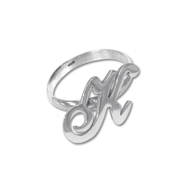 Initial Ring in Silver - Handmade By AOL Special