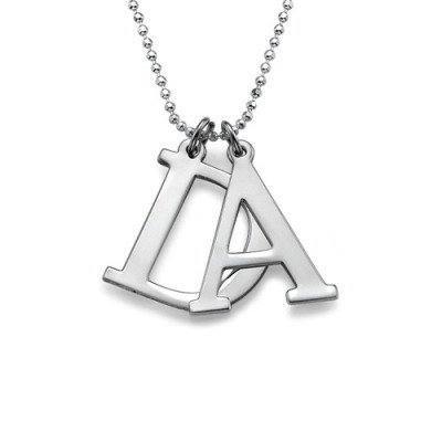 Initials Necklace in Silver - Handmade By AOL Special