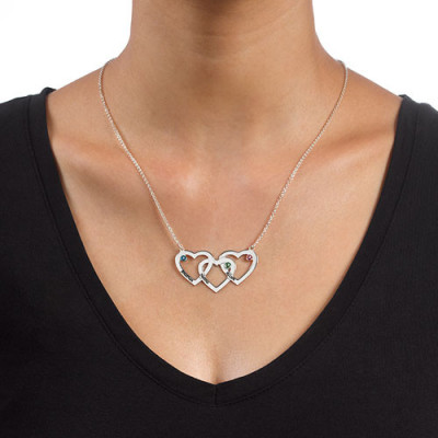 Intertwined Hearts Necklace - Handmade By AOL Special