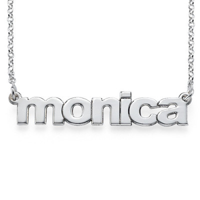 Nameplate Necklace in Lowercase Font - Handmade By AOL Special