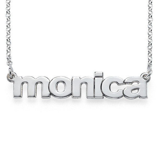 Nameplate Necklace in Lowercase Font - Handmade By AOL Special
