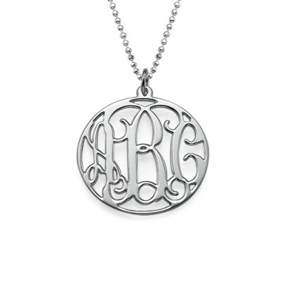 Personalized Circle Initials Necklace - Handmade By AOL Special