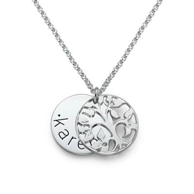Personalized Family Necklace in Silver - Handmade By AOL Special