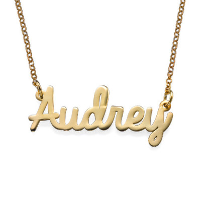 Personalized Stylish Name Necklace In Silver/Gold/Rose Gold - Handmade By AOL Special