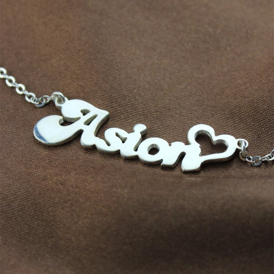 My Name Necklace Persnalized in Silver - Handmade By AOL Special