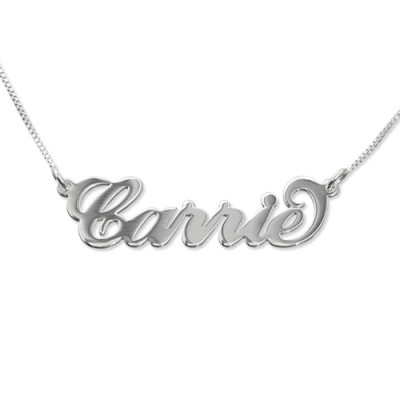 Small Name Necklace - Carrie Style - Handmade By AOL Special