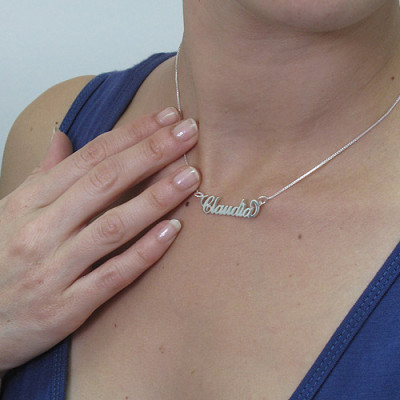 Small Name Necklace - Carrie Style - Handmade By AOL Special