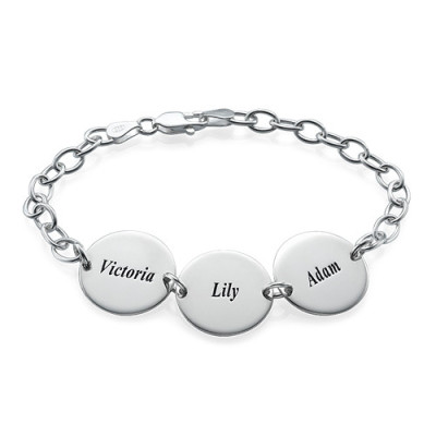 Special Gift for Mum - Disc Name Bracelet/Anklet - Handmade By AOL Special
