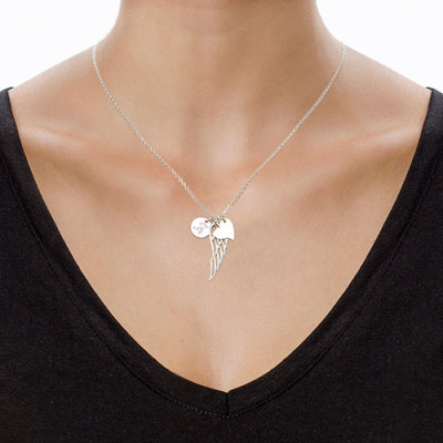 Sterling Silver Angel Wing Necklace - Handmade By AOL Special