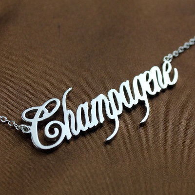 Unique Name Necklace Sterling Silver - Handmade By AOL Special
