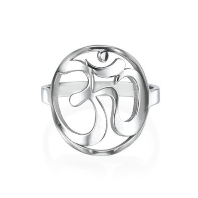 Sterling Silver Om Ring - Handmade By AOL Special