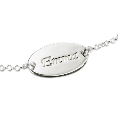 Sterling Silver Personalized Baby Bracelets/Anklet - Handmade By AOL Special