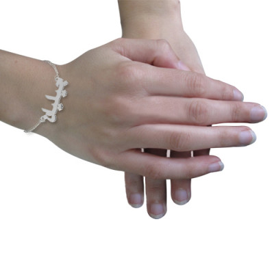 Sterling Silver Arabic Name Bracelet / Anklet - Handmade By AOL Special