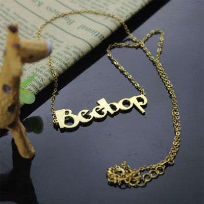 Create Your Own Name Necklace 18ct Gold Plated - Handmade By AOL Special