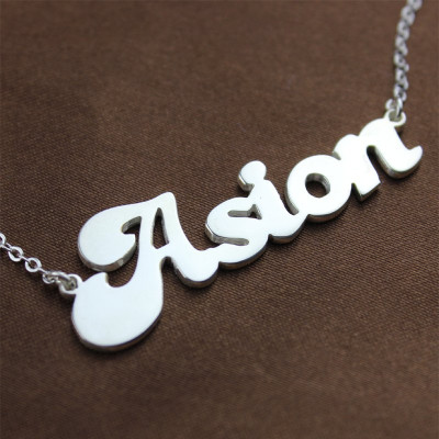 Ghetto Name Necklace Sterling Silver - Handmade By AOL Special