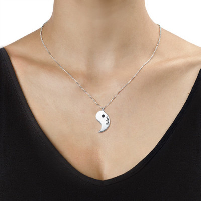 Yin Yang Necklace for Couples with Engraving - Handmade By AOL Special