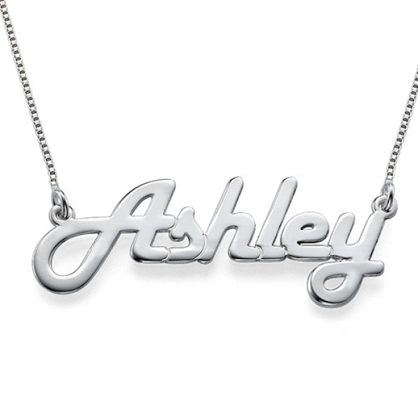 Stylish Silver Name Necklace - Handmade By AOL Special