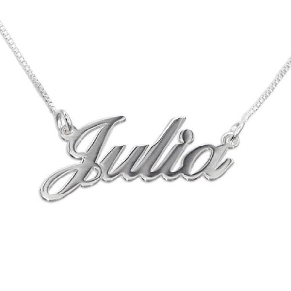Small Personalized Classic Name Necklace In Silver/Gold/Rose Gold - Handmade By AOL Special