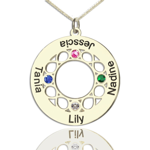 Infinity Family Names Necklace For Mom - Handmade By AOL Special