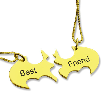 Personalized Puzzle Friend Name Necklace 18ct Gold Plated - Handmade By AOL Special