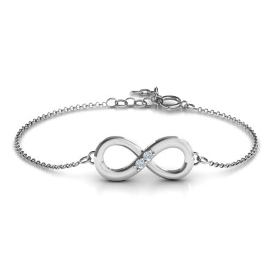Personalized Twosome Infinity Bracelet - Handmade By AOL Special