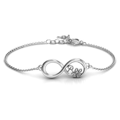 Personalized BFF Friendship Infinity Bracelet - Handmade By AOL Special