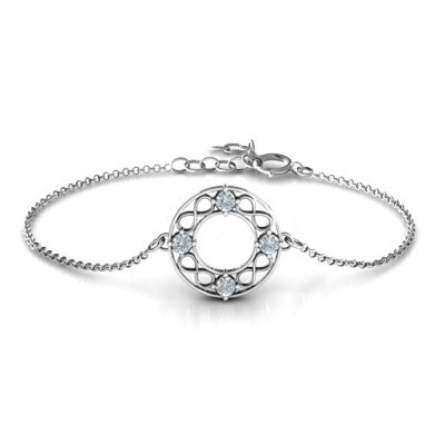 Personalized Circular Infinity Bracelet - Handmade By AOL Special