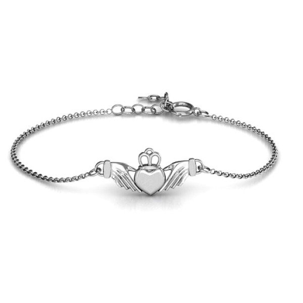 Personalized Classic Claddagh Bracelet - Handmade By AOL Special