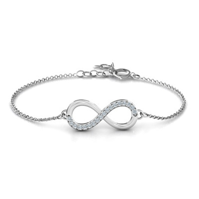 Personalized Infinity Bracelet with Single Accent Row - Handmade By AOL Special